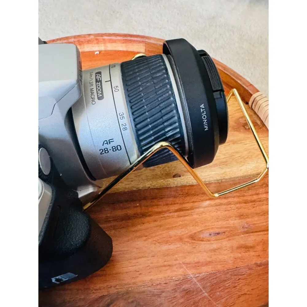 Minolta Maxxum 4 35mm Film Camera AF 28-80mm Lens Tested Working Manual 2 Rolls